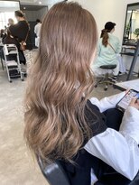 ナンバー(number+)&nbsp;透明感カラー★ダブルカラーブリーチミルクティーベージュ