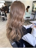 透明感カラー★ダブルカラーブリーチミルクティーベージュ