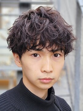 フィフス 原宿(fifth) 無造作ツイストスパイラルパーマツーブロックマッシュコンマヘア