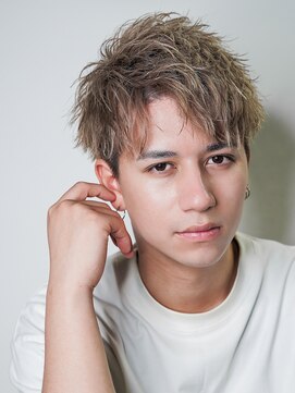 メンズヘアセンス 渋谷(MEN'S HAIR SENSE) ハイトーンアップバングショート