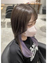 リーオオサカ(Lee Osaka) 【ポイント♪】グレージュ×ラベンダーインナー/新出奈津樹