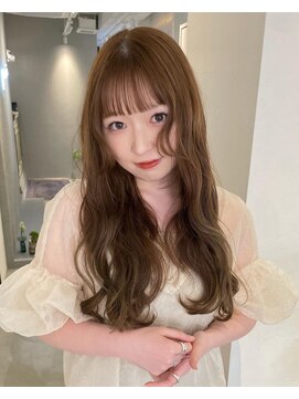 メルシー(merci.) シフォンベージュカラー×ゆるmix巻き