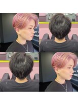 キジ(KIJI)&nbsp;★ホワイトピンク×ハンサムショート★詳細はブログまで