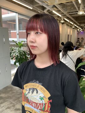 ネス(ness) 朝楽スタイリング♪ 【天神大名/ケアブリーチ/インナーカラー】