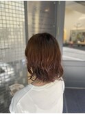 コテ巻き風ゆるふわパーマ