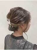 シニヨン×フルアップ×後毛