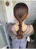 ローポニー ポニー タイトヘア お洒落