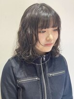 ウクラ バイ レシッド 池袋(uchla by rcid) 大人ガーリーイメチェン☆ふわふわウェーブパーマグレージュ前髪