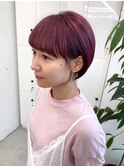 JILL STUDIO ショートカット/ブリーチ/パープルピンク/小顔/モテ