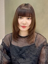 シュク 高円寺(SYUK)&nbsp;加藤【高円寺】レイヤーカット/鎖骨ミディ/内巻き/フルバング