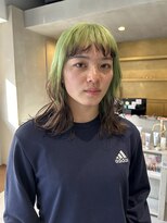 ヘアー アイス ルーチェ(HAIR ICI LUCE)&nbsp;ルーツカラー ナチュラルウルフ ウルフヘア 20代 山中