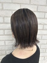 アッシュ 稲田堤店(Ash) 切りっぱなしボブ×ハイライト
