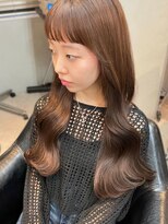 ティダスマイル(tida smile) 韓国レイヤー/韓国風/セミディ/ブリーチなし/顔まわり