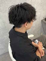 エクファフォーメン(EX-FA FOR MEN)&nbsp;カルマパーマ/ベリーショート/ダークアッシュ/ニュアンスパーマ