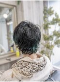 メンズライクウルフカット　３０代４０代５０代６０代　白髪染め