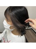顔周りインナーカラー