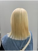 ブロンドヘア/抜きっぱなし/ブロンド