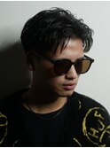 大人男髪ハーフバック