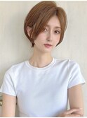 似合わせ ショート ボブ 30代 40代 小顔 新宿 ひし形 前上がり