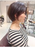 *滝田*大人かわいいショートボブ小顔ショコラベージュ吉祥寺人気