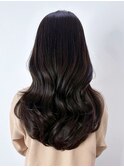 くびれヘア顔周りレイヤー美髪韓国ヘアロング_ba550131