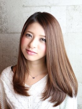 ドルチェ ヘアーガーデン(DOLCE hair garden)の写真/【髪質改善ストレート】一人ひとりの髪質やくせの状態に応じてトリートメントをカスタマイズ◎うるつや髪へ