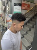 MEN’S HAIR/ブルーブラック/フェザーパーマ/サーフカール　I