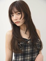 ラックスビーハカタ 福岡博多バスターミナル店(LUXBE HAKATA) 大人可愛い 姫カットレイヤー 顔まわりカット 透明感カラー