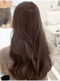 ブリーチなしダブルカラーで叶うこっくりチョコレートブラウン
