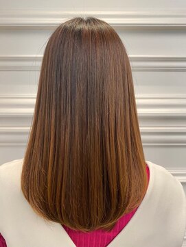 ゼロテクカラー×髪質改善ストレート　髪質改善/ゼロテクカラー