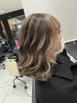 ヘアーデザイン ジェルム(Hair Design germe) フェイスフレーミング×ハイライトカラー #しのだスペシャル
