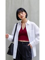 コートフィールエー(CO_T feel.a)&nbsp;黒髪ボブ×モード☆こなれ感抜群の最旬大人スタイル