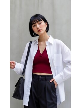 コートフィールエー(CO_T feel.a) 黒髪ボブ×モード☆こなれ感抜群の最旬大人スタイル