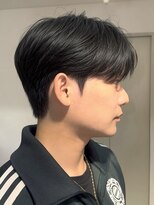 ノラキチジョウジ(NORA KICHIJOJI) 黒髪韓国マッシュショートダウンパーマツーブロックワックスなし
