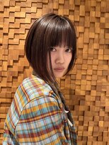 フォークロア 本店(Folk Lore) びっくりするくらいの前下がりボブ