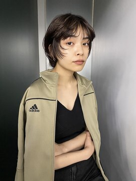 コットン(cotton) ショートゆるコテ巻きパーマ風スタイリング