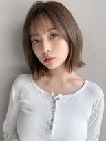 リヤン 表参道(lyann)&nbsp;ダークパープルミルクブラウンワンホンレイヤー外ハネボブa