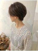 前髪長めのナチュラルショート