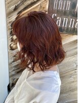 ヘアー アイス カンナ(HAIR ICI Canna) 夏にぴったり！色落ちもかわいいオレンジベージュカラー！