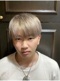 ミルクティーカラー　メンズカラー　大宮