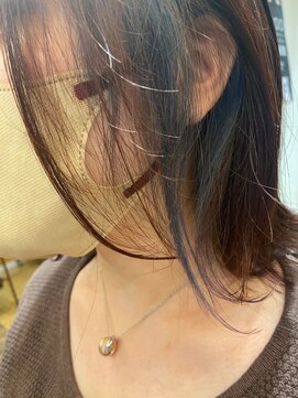 フレンズ 山鼻店(friend's) インナーカラーイヤリングカラーブリーチカラー髪質改善カラー