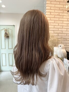 エトワール(Etoile HAIR SALON) ミルクティーベージュダブルカラーグレージュ韓国20代