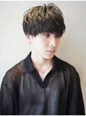 メンズ/センターパート/横分けセンターパート/ハイライト