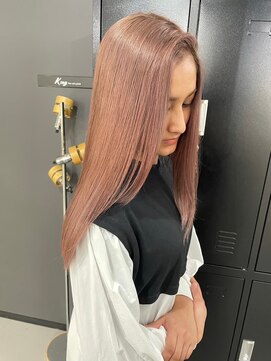 キング 梅田(K!ng) 縮毛矯正髪質改善ハイライトレイヤーカット梅田美容室エクステ