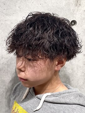 ブルニール 心斎橋(BLEUNIR) 波巻きスパイラル 波巻きパーマ マッシュ ツイストスパイラル