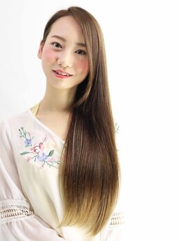 ロココ 岡山駅前(rococo)の写真/rococo独自の髪質改善ストレート/縮毛矯正技術で自然なサラ艶ストレート髪が叶います◎