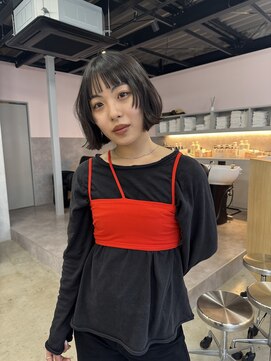 アマーク(a mark) 【松本華】bob×顔周りカット