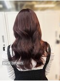 ピンクブラウン×ミディアムレイヤー◎佐藤