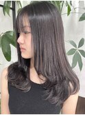 韓国風顔周りレイヤーカットイルミナカラーグレージュ堺東