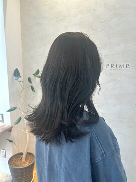 プリンプ トータルビューティ(PRIMP.total beauty) 透明感カラー/グレージュ/レイヤーカット